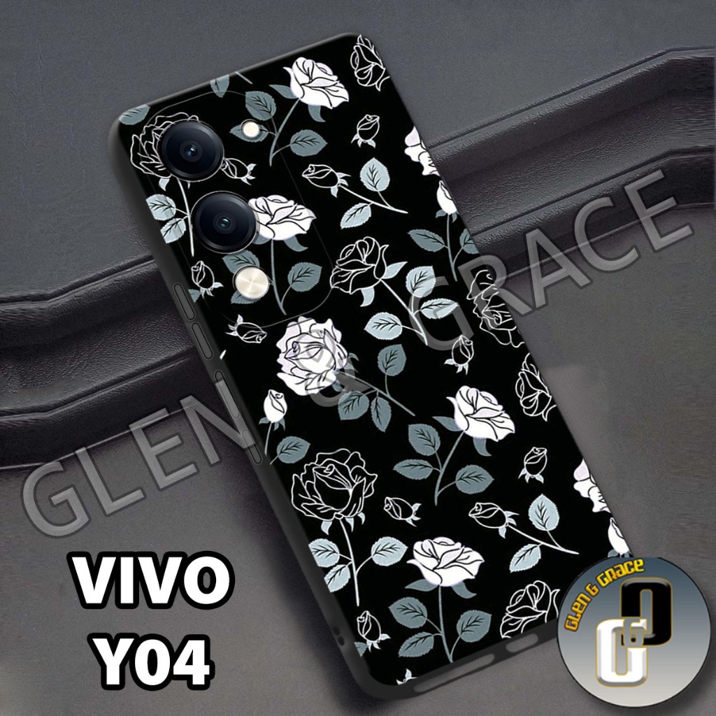 HP G43 - softcase procamera vivo y04 - เคสแฟชั่น vivo y04s motif ใหม่ล่าสุด วัสดุยาง - เคสป้องกัน - 