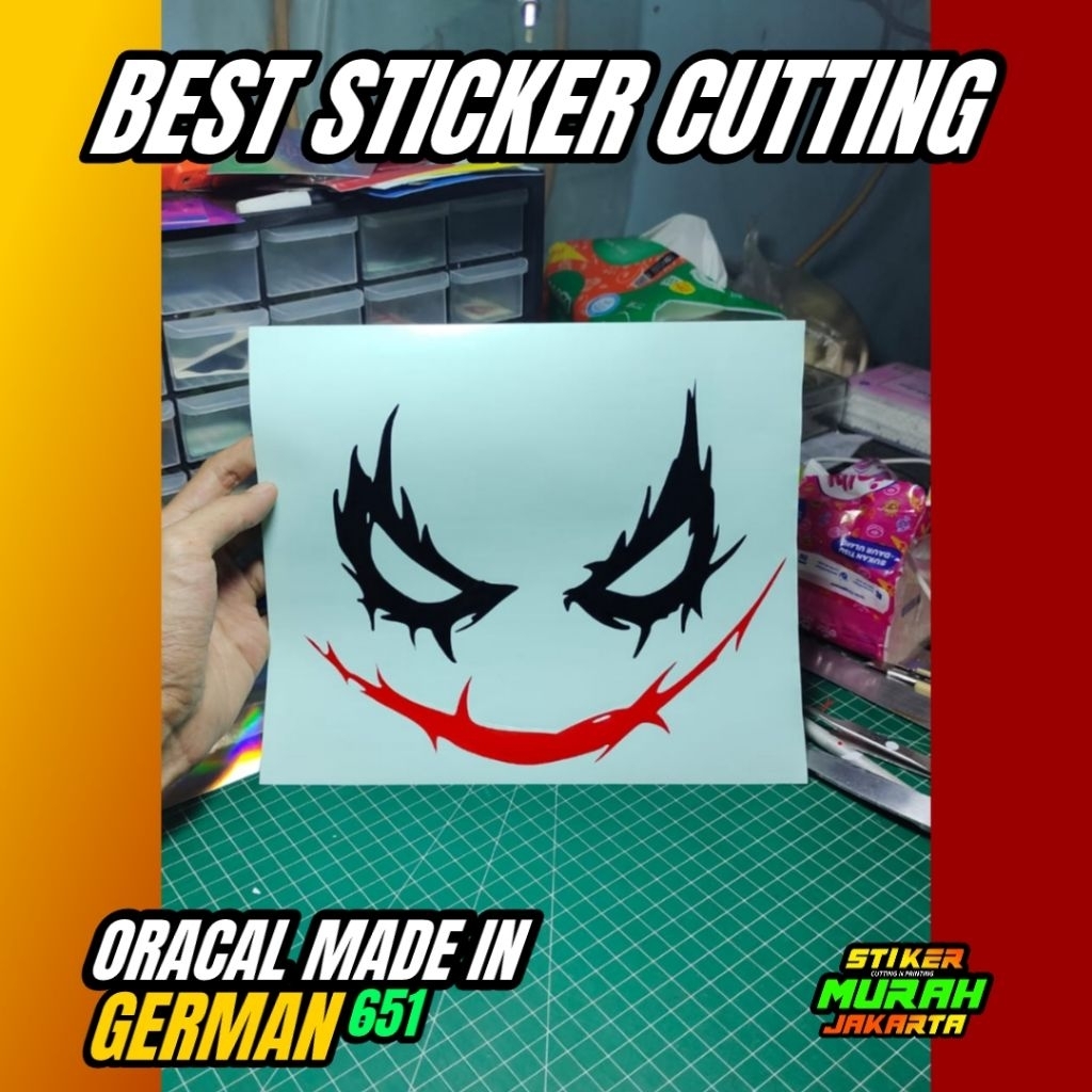 JOKER 18 สติ๊กเกอร์ สติ๊กเกอร์ตัดแบบกําหนดเอง โลโก้การซื้อขาย