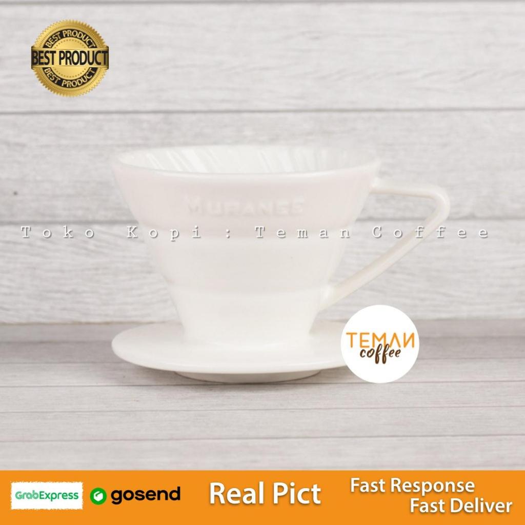 Muranee V60 Ceramic Coffee Dripper V01 สีขาว