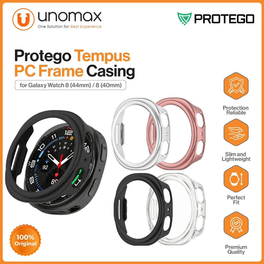 เคสนาฬิกา Samsung Galaxy Watch 8 (40mm/44mm) Protego Temple PC Frame Casing (PT-076)