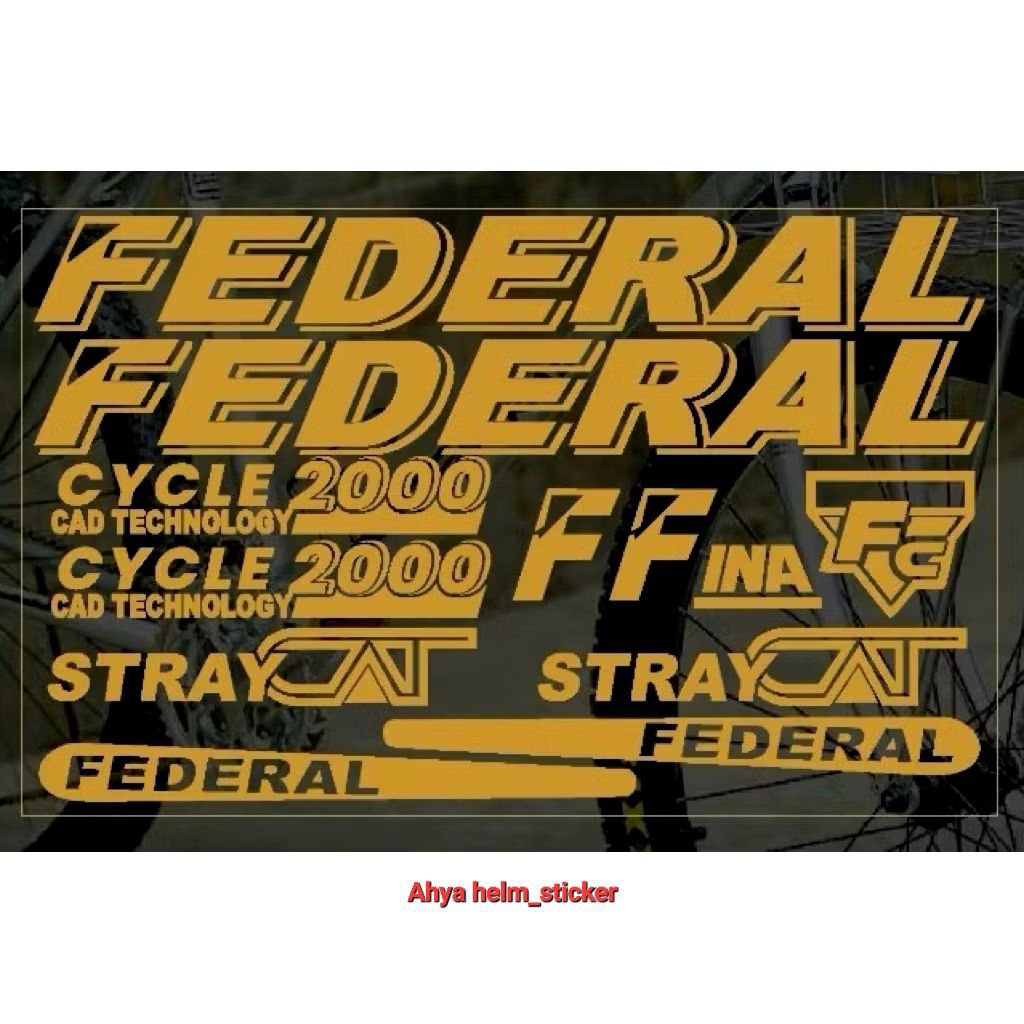 FEDERAL STRAY CAT FC 2000 สติ๊กเกอร์ตัดจักรยาน