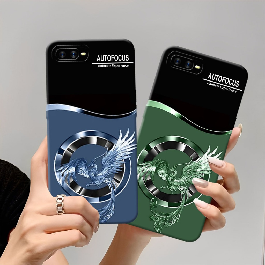 (FA-01) OPPO A3S - REAL C1 Softcase Procamera Silicon Case cicle bird motif Silicon - Casing HP - So