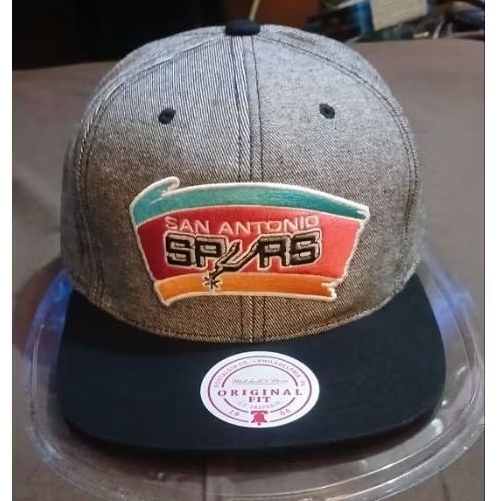 หมวก Mitchel และ Ness San Antonio Spurs NBA.Snapback.