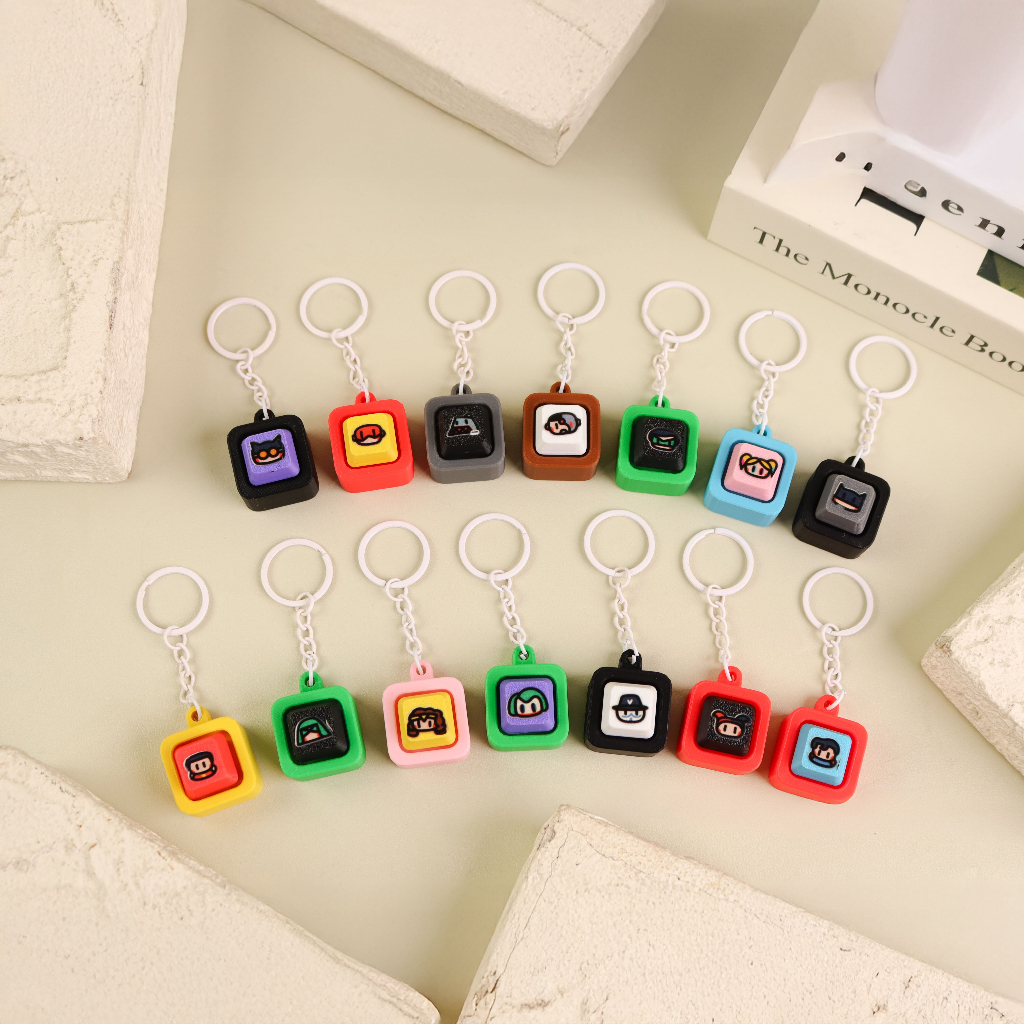 GANTUNGAN Fidget Clicker Superhero DC พวงกุญแจ - พวงกุญแจ Clicker Superman Batman Wonderwoman