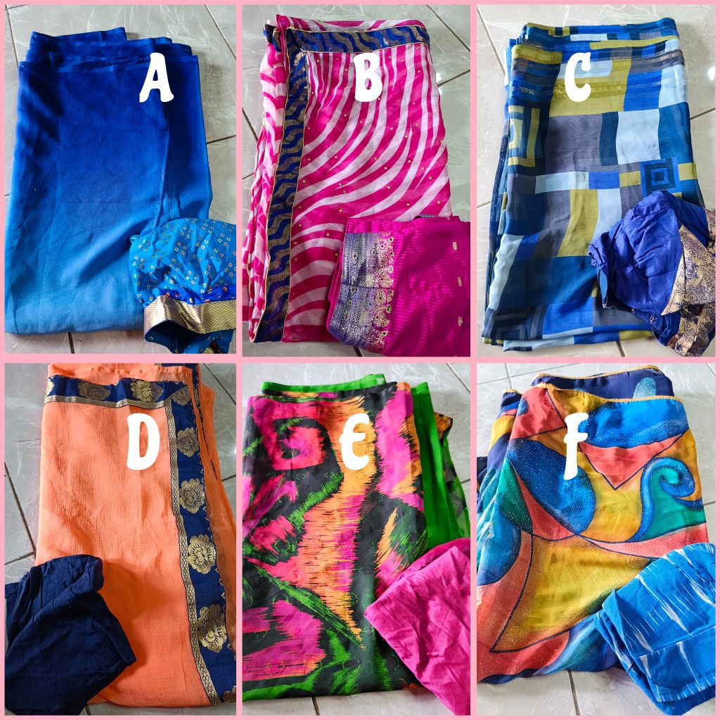 เสื้อผ้า INDIAN/ SAREE LILIT SHIFON COOL SOFT/ FREE CHLLY