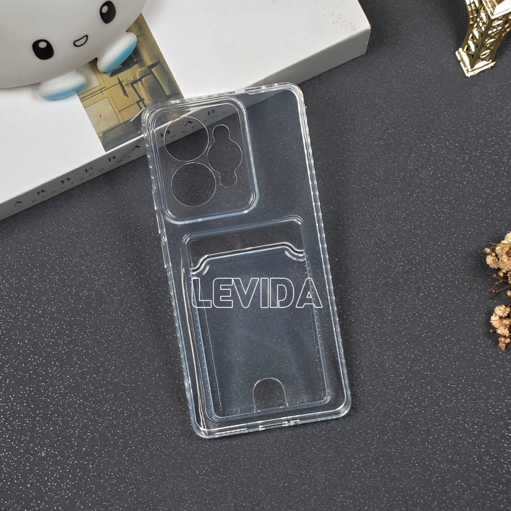 Realme 15 Realme 15 Pro Realme 13 Plus Clear Wallet Card Case Bening / Card Case Clear Card Slot Rea