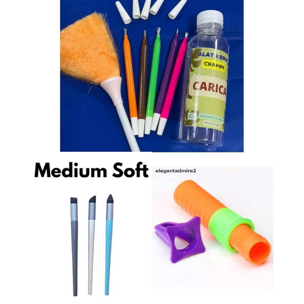 CRAYON DUST BRUSH BLENDER SHARPENER HOLDER BRUSH BROOM BRUSH COLOR LEVELING CRAYON