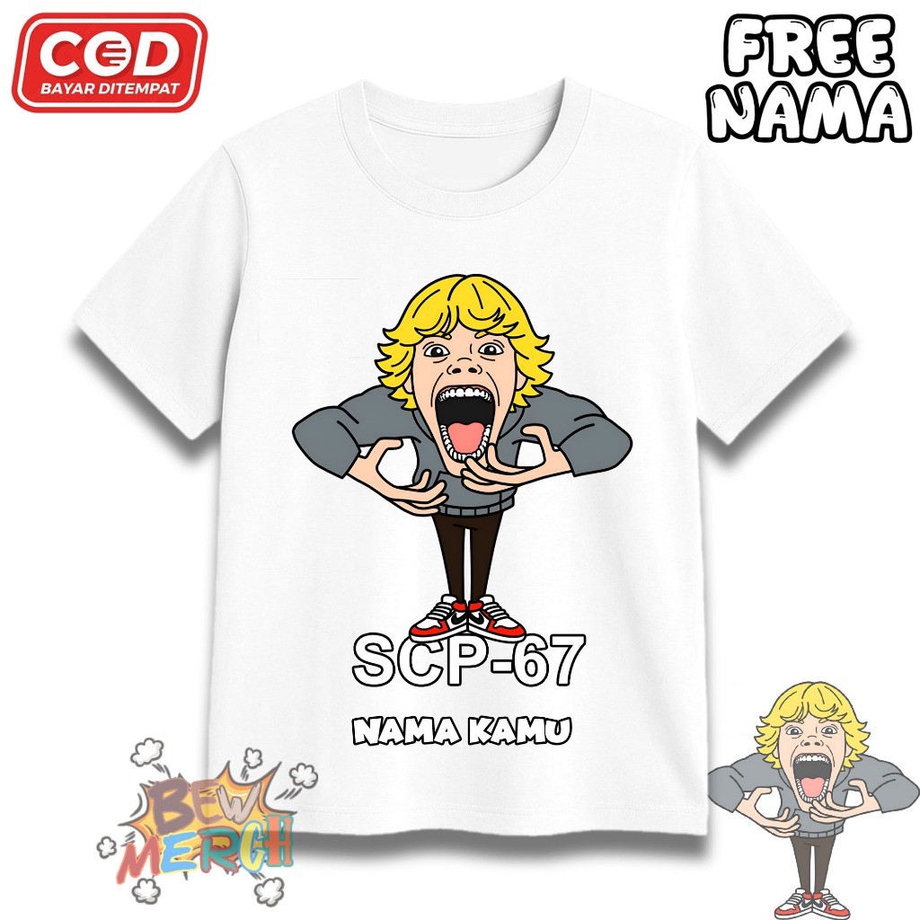 Roblox SCP 67 Kids T-Shirt - เสื้อยืดเด็ก Roblox SCP 67 - เสื้อยืดเด็กชื่อฟรี