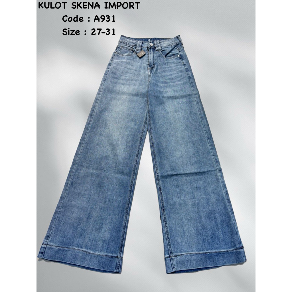 HW Culottes Jeans MT A 931 ไซส์ 27-31 (ยืดได้)