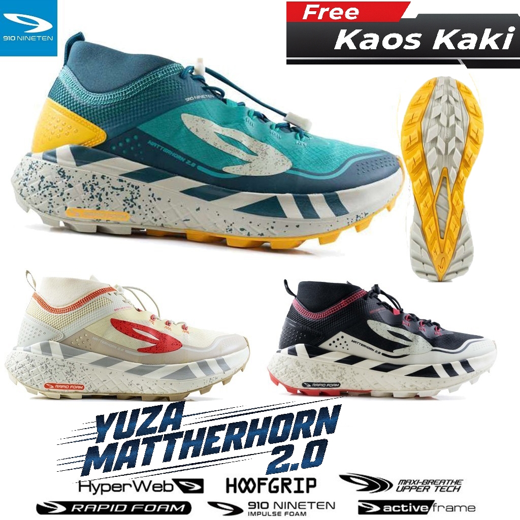Running Trail Shoes 910 Nineten Yuza Matterhorn 2.0 Trail Run Shoes 910 Nineten Yuza Matehorn