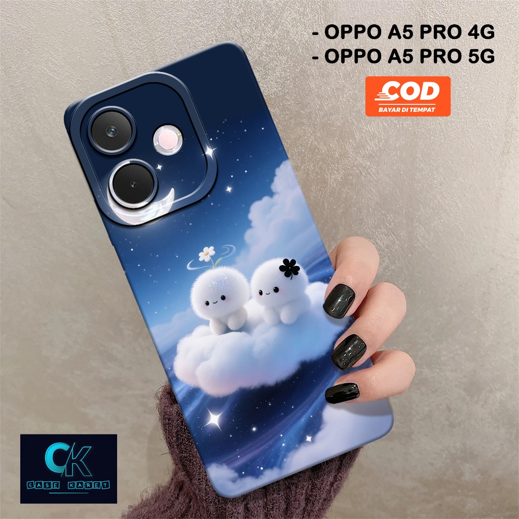 HP เคส OPPO A5 PRO 4G / A5 PRO 5G 2025 ใหม่ล่าสุด - เคสแฟชั่นการ์ตูน - เคสยาง - เคส OPPO A5 PRO 4G /