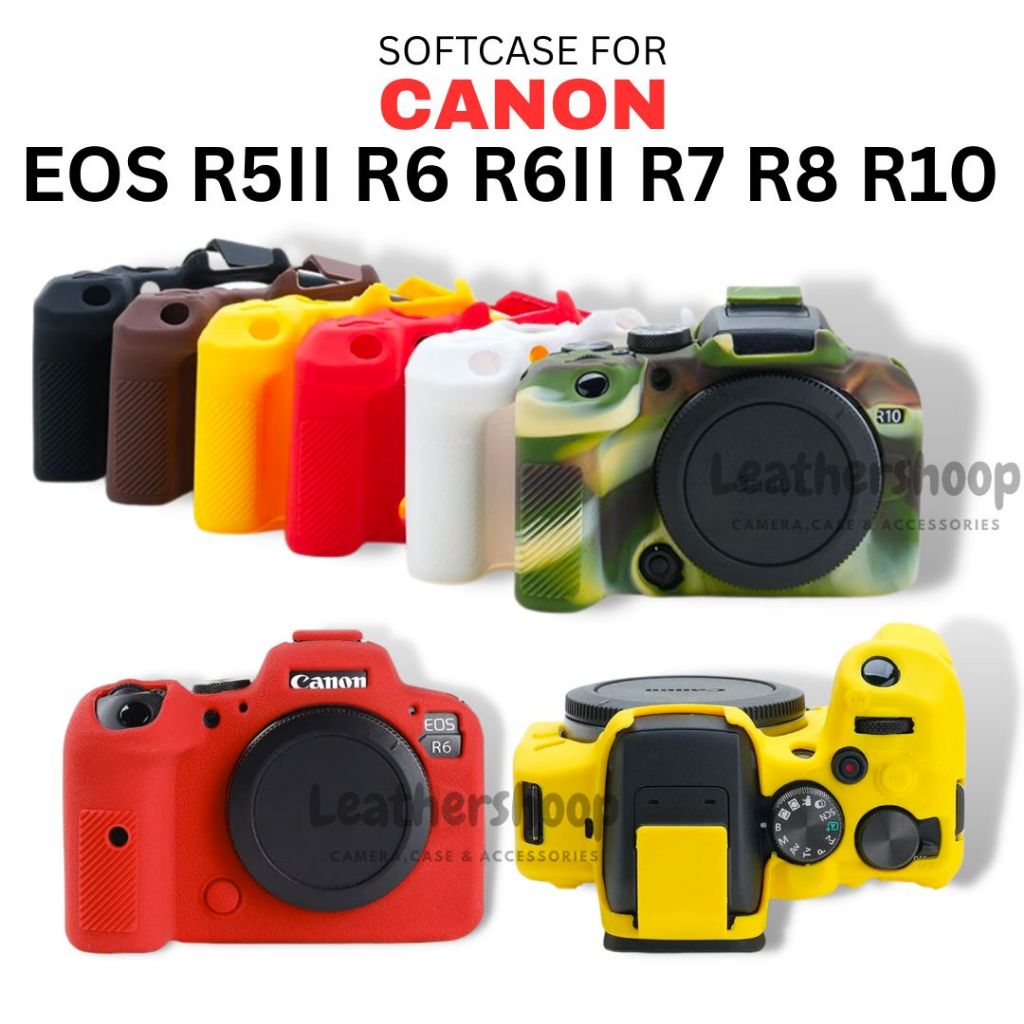 Softcase สําหรับ Canon Eos R5II R6 R6II R7 R8 R10 กรณีตัวป้องกันกล้อง