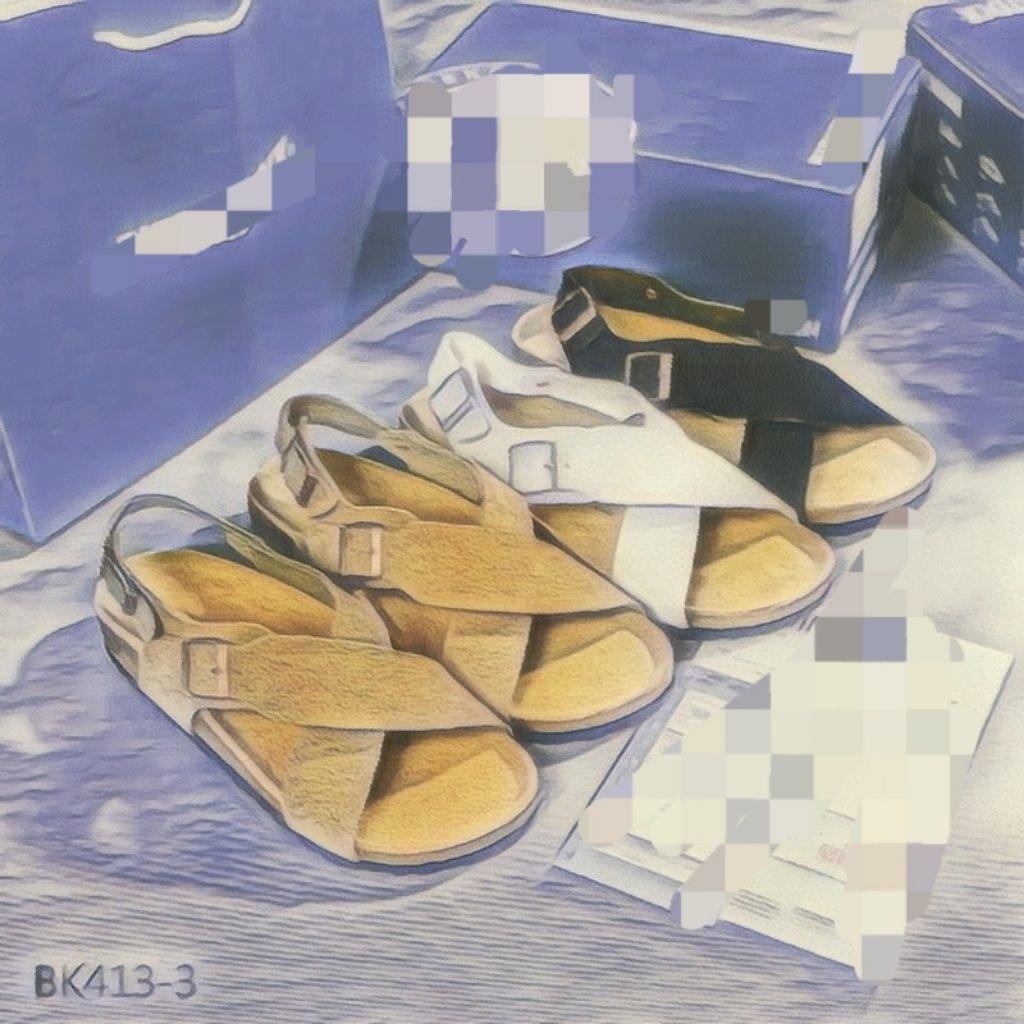 BK413-3 / BK43-8 รองเท้าแตะพื้นนุ่ม Tulum