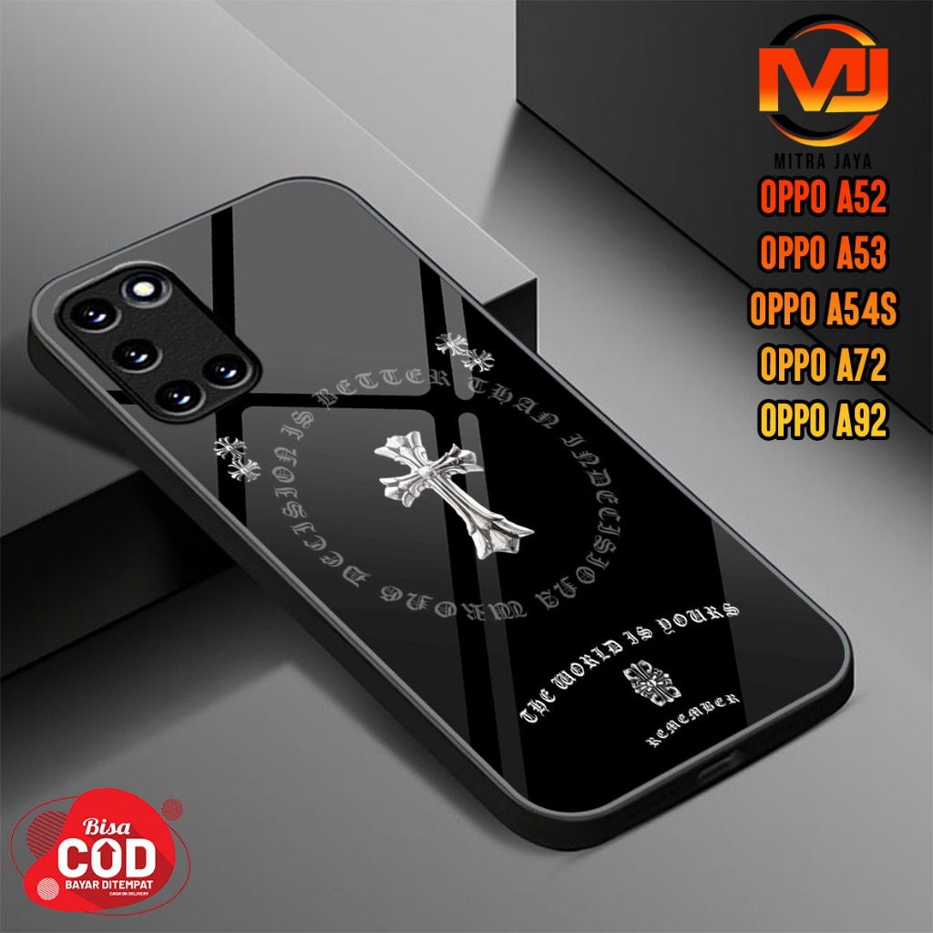 OPPO A52 / A53 / A54S / A72 / A92 Case - Mitra Jaya - Fashion Case Cross Casing Hp Case Softcase Har