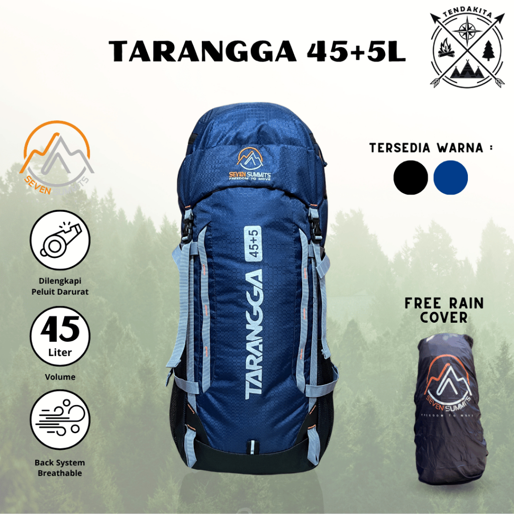 Semi Carrier Seven Summits Targa 45+5L กระเป๋าเดินป่า Mountain Travel Backpack Travelling Backpack