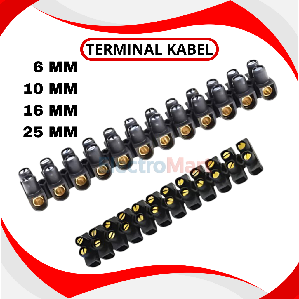 Klustin Krustin Rustin Cable Terminal 6mm 6A, 10mm 10A, 16mm 30A, 25mm 60A / Cable Connection / Term