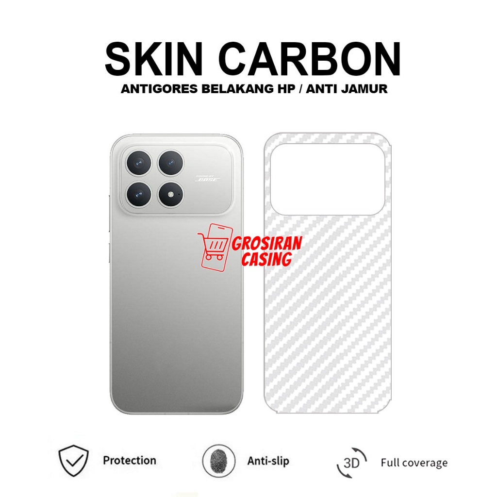 POCO F8 PRO POCO F8 ULTRA SKIN CARBON 3D ANTI-SCRATCH BACK SKIN CARBON POCO F8 PRO POCO F8 ULTRA
