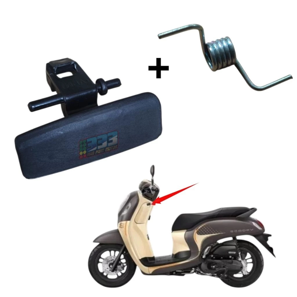 TOMBOL LTD Pocket Knob Drawer Cover Button Honda Scoopy New Prestige K2F 2021 - 2024