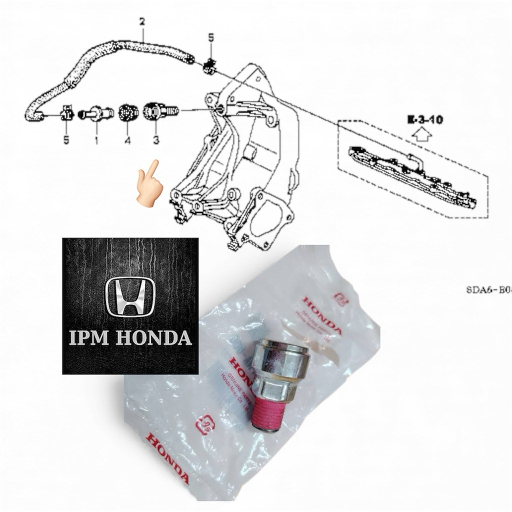 17136 PNA Joint PCV วาล์ว Iron House Breather วาล์ว PCV PVC Honda CRV GEN 2 2002-2006 Stream RN3 2.0
