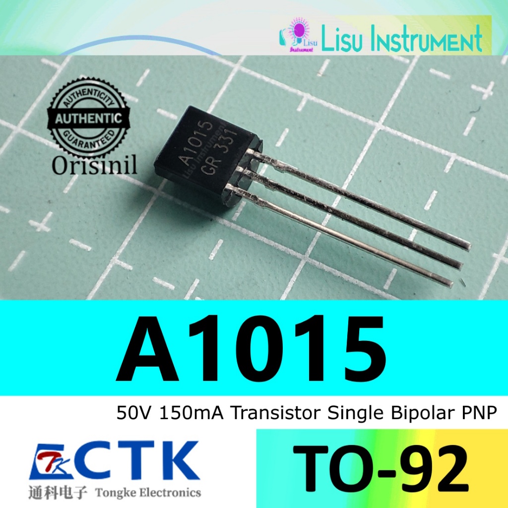 2SA1015 50V 150mA A1015 ทรานซิสเตอร์ PNP TO-92 CTK Electronics