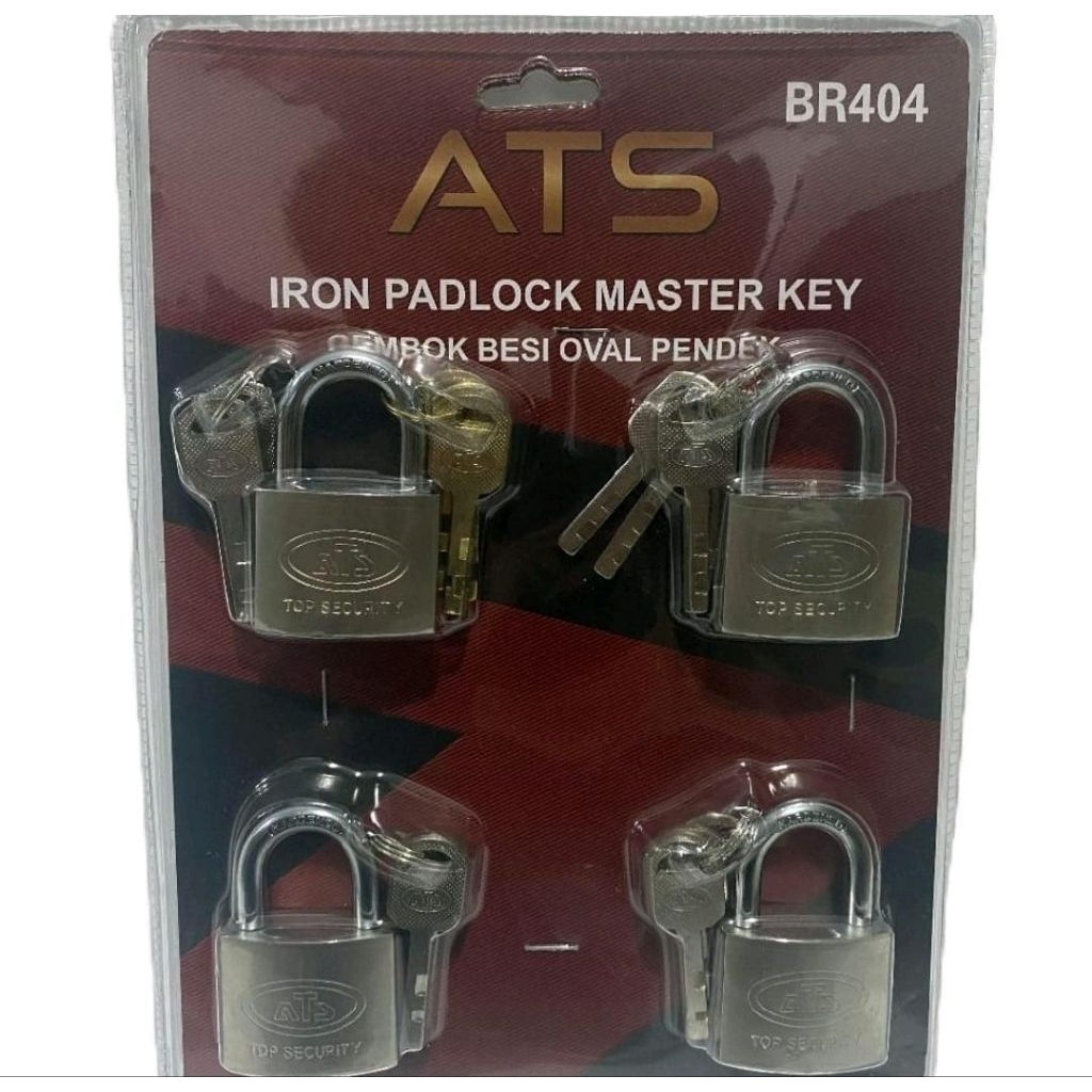 ATS 40MM กุญแจหลักคอสั้น Nekel Keylock / เนื้อหากุญแจมาสเตอร์คีย์ 4 ชิ้น ATS