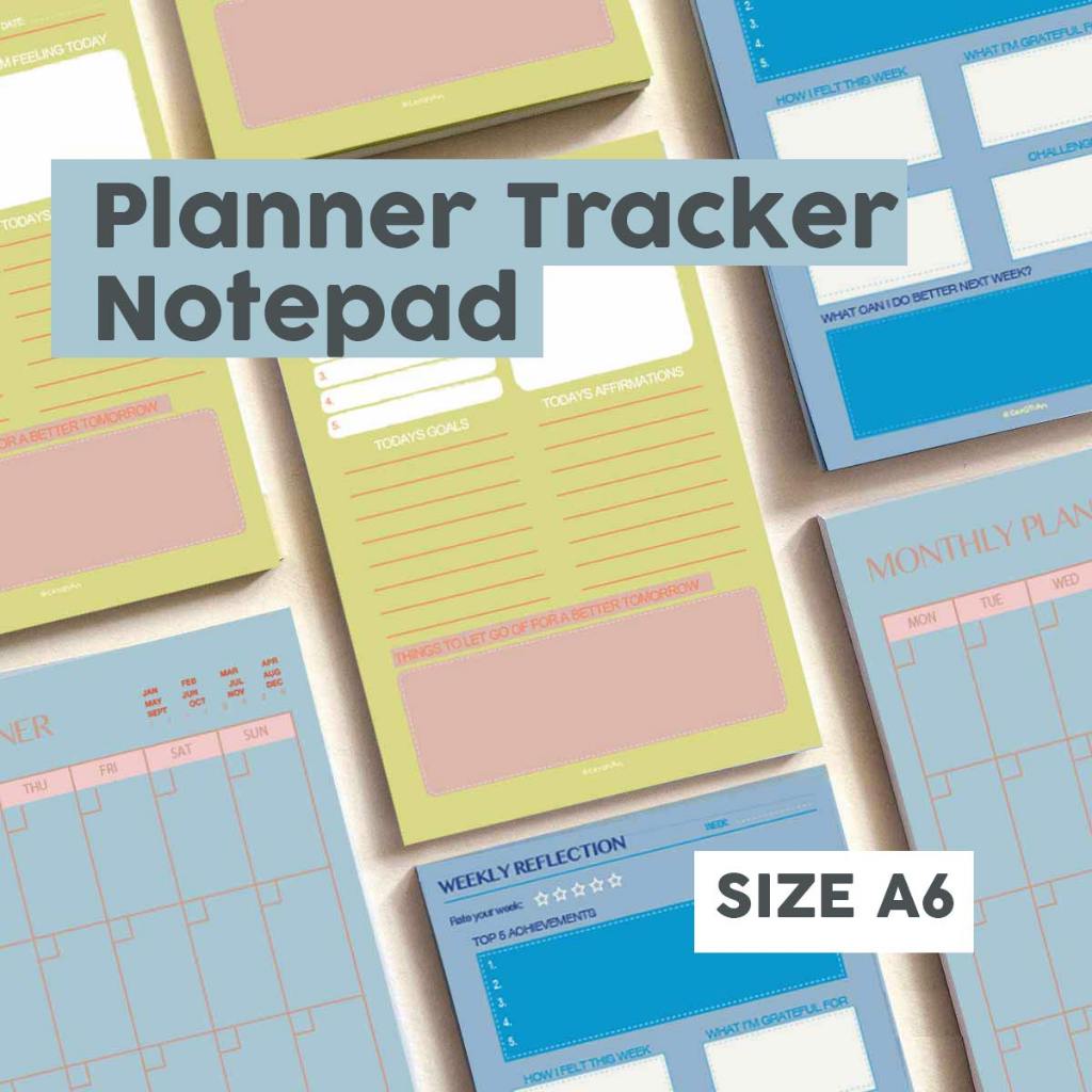 Planner tracker notepad a6