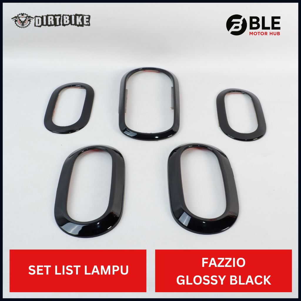 ชุดครอบไฟ Dirtbike Fazzio Black Glossy | BLE มอเตอร์ฮับ