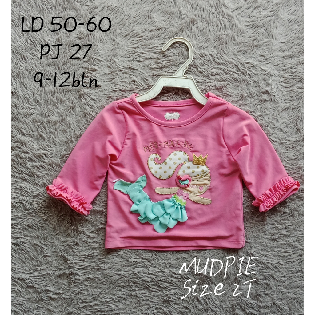 ชุดว่ายน้ํา Mudpie สําหรับเด็กผู้หญิง 9-12 เดือน