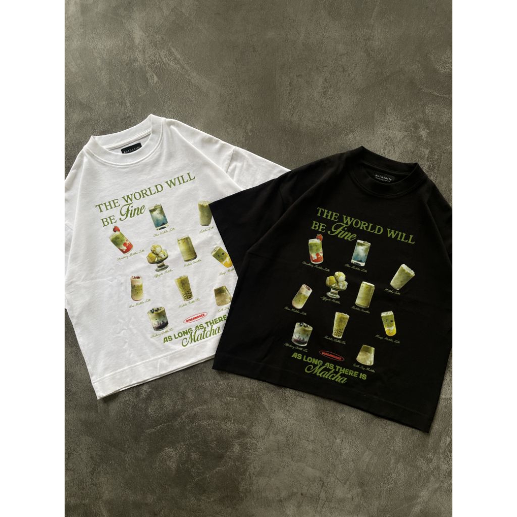 TSHIRT BOXY HEAVYWEIGHT COTTON MATCHA BY RiseAndSee/TSHIRT UNISEX/TSHIRT OVERSIZE