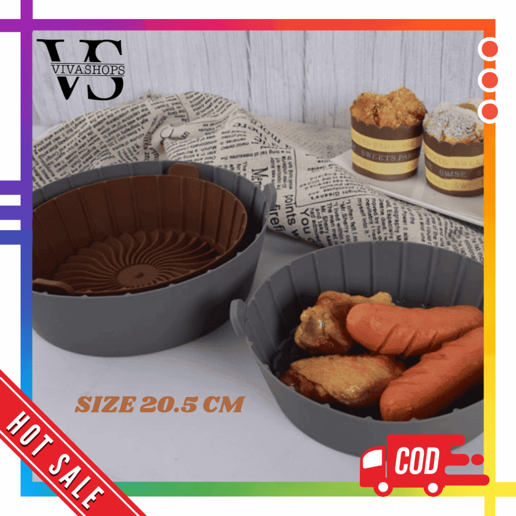 Air Fryer Pot Silicon Non-Stick 20.5 cm / Silicone Air Fryer Non-Stick Tray