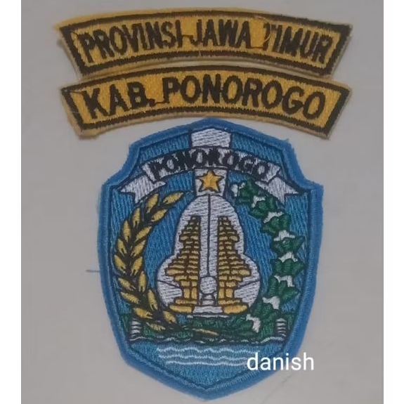 โลโก้ BET EMBROIDERY SYMBOL OF ASN PNS P3K GOVERNMENT REGENCY PONOROGO