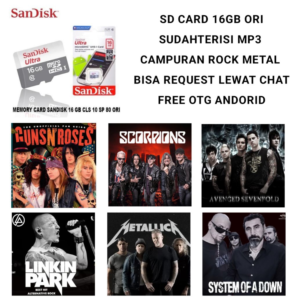 SD CARD MEMORY - USB FLASH DISK FILLED พร้อม MP3 SONGS - 16GB MEMORY CARD - 16GB FLASH DISK - MP3 WE