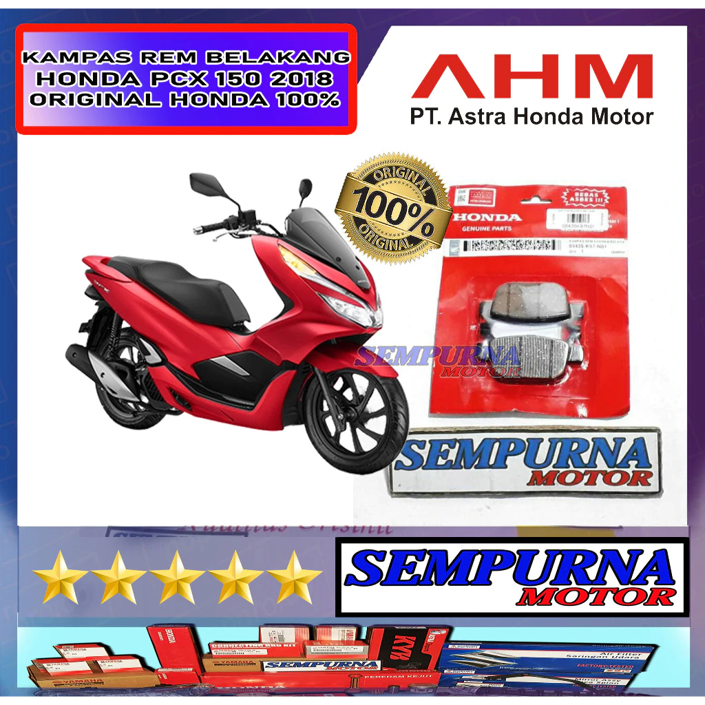06435-K97-N01 แผ่นรองหลัง Pcx 150 2018 100% Original Honda ของแท้ Original HGP
