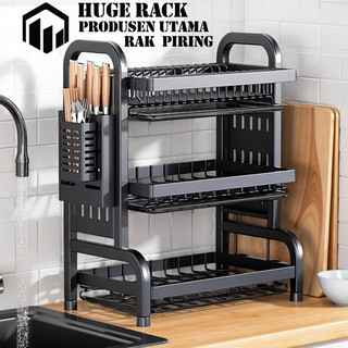 Rak Piring Stainless Steel Rak Piring Wastafel Rak Cuci Piring Dish Dapur Rak Pengering Piring