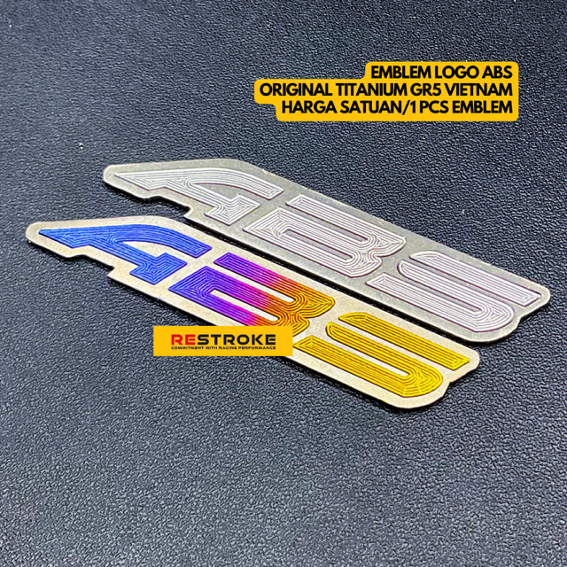 VIETNAM GR5 TITANIUM ABS LOGO EMBLEM