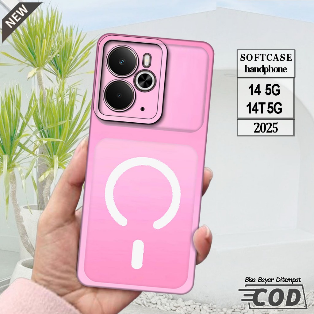 Silicone Realme 14 5G 2025 และ Case Realme 14T 5G 2025 _เคส ยืดหยุ่นสีดําใสยืดหยุ่น