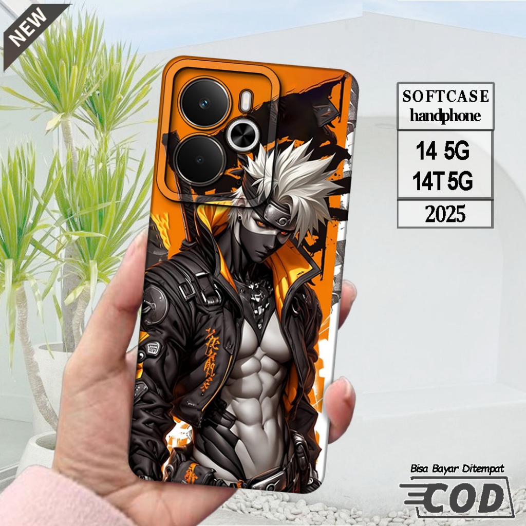 Silicone Realme 14 5G 2025 และ Case Realme 14T 5G 2025 _เคส ยืดหยุ่นสีดําใสยืดหยุ่น