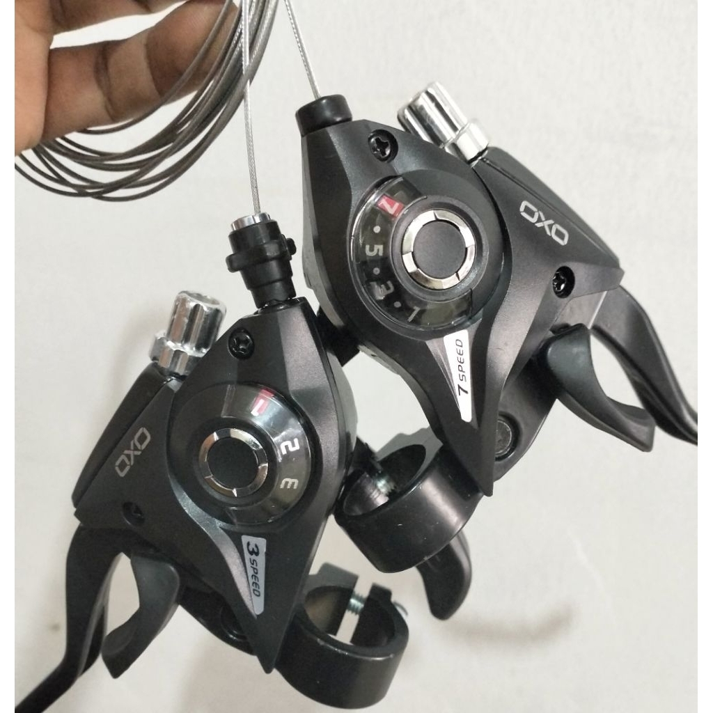 Oxo ST-51 3-piece7 speed Shifter สําหรับ feral 7 speed mtb จักรยานพับ