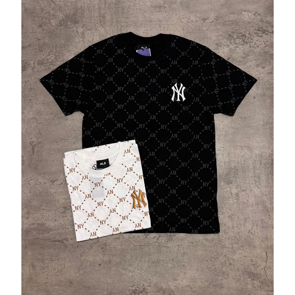 MLB NY Printing Signaure w Logo T-Shirt//Branded NY Printing T-Shirt//NYB Printing T-Shirt