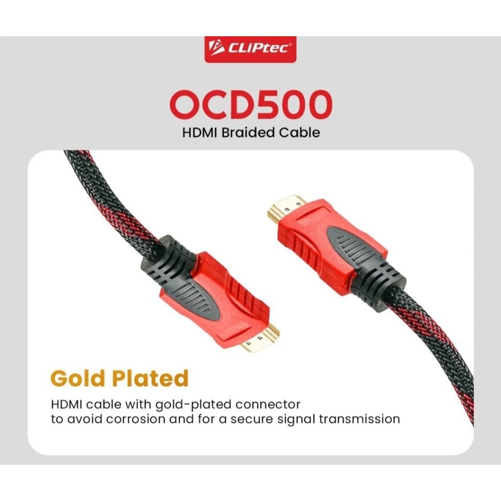 CLIPTEC CABLE HDMI to HDMI NET - 1.5m/3m/5m/10m