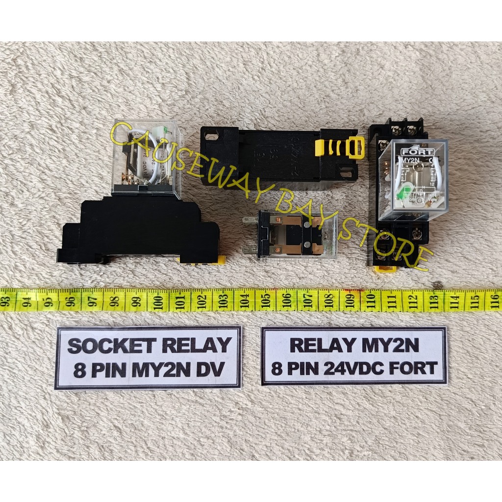 RELAY 24VDC 8 PIN MY2N FORT + SOCKET DV