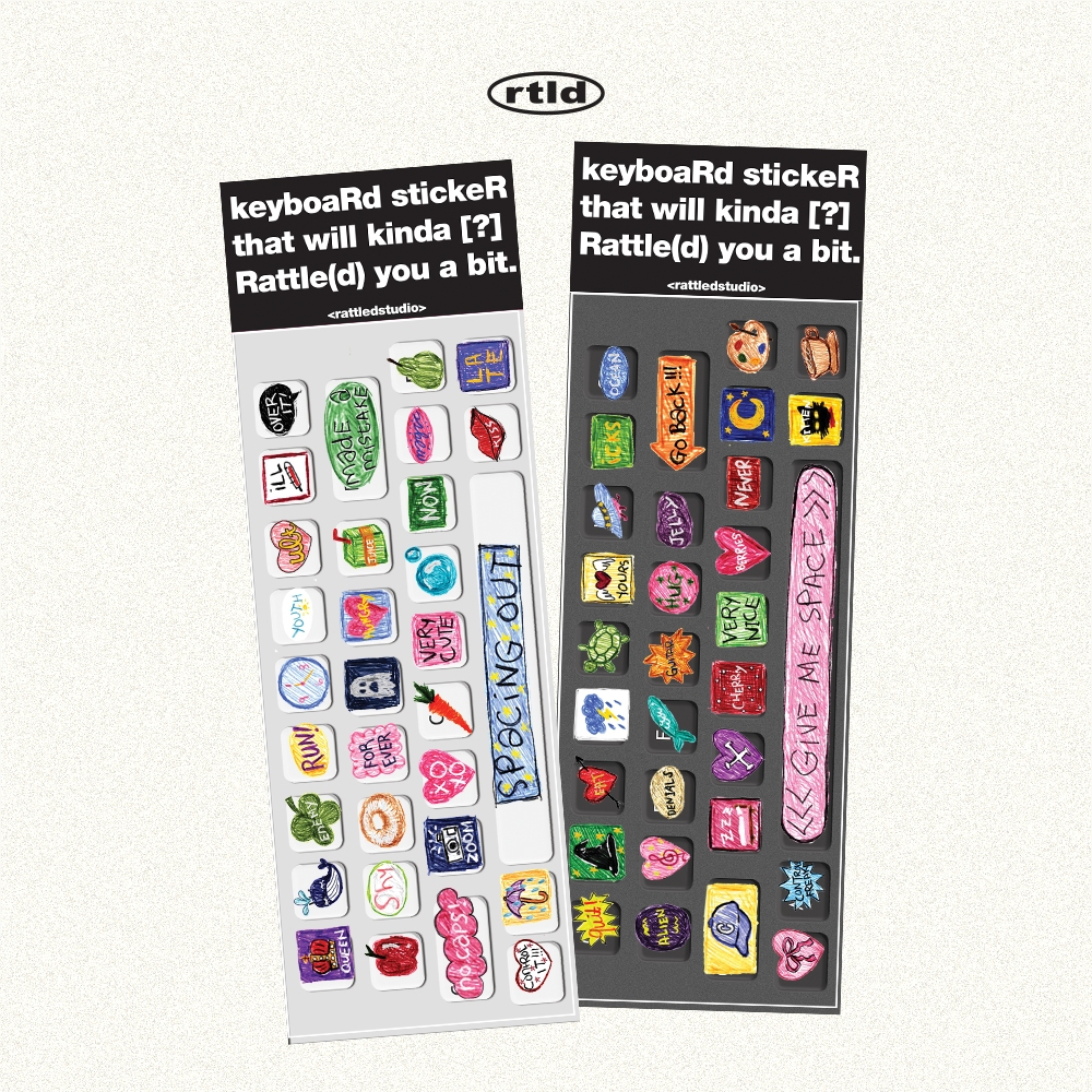 Keyboa[R]d Sticke[R] โดย RATTLED STUDIO - คีย์บอร์ด DECO STICKER - KPOP PHOCARD DECORATION STICKER /