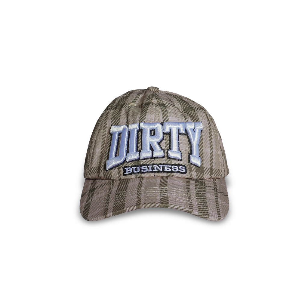 DIRTYSBUS DAD CAP PLAID MONA CREAM