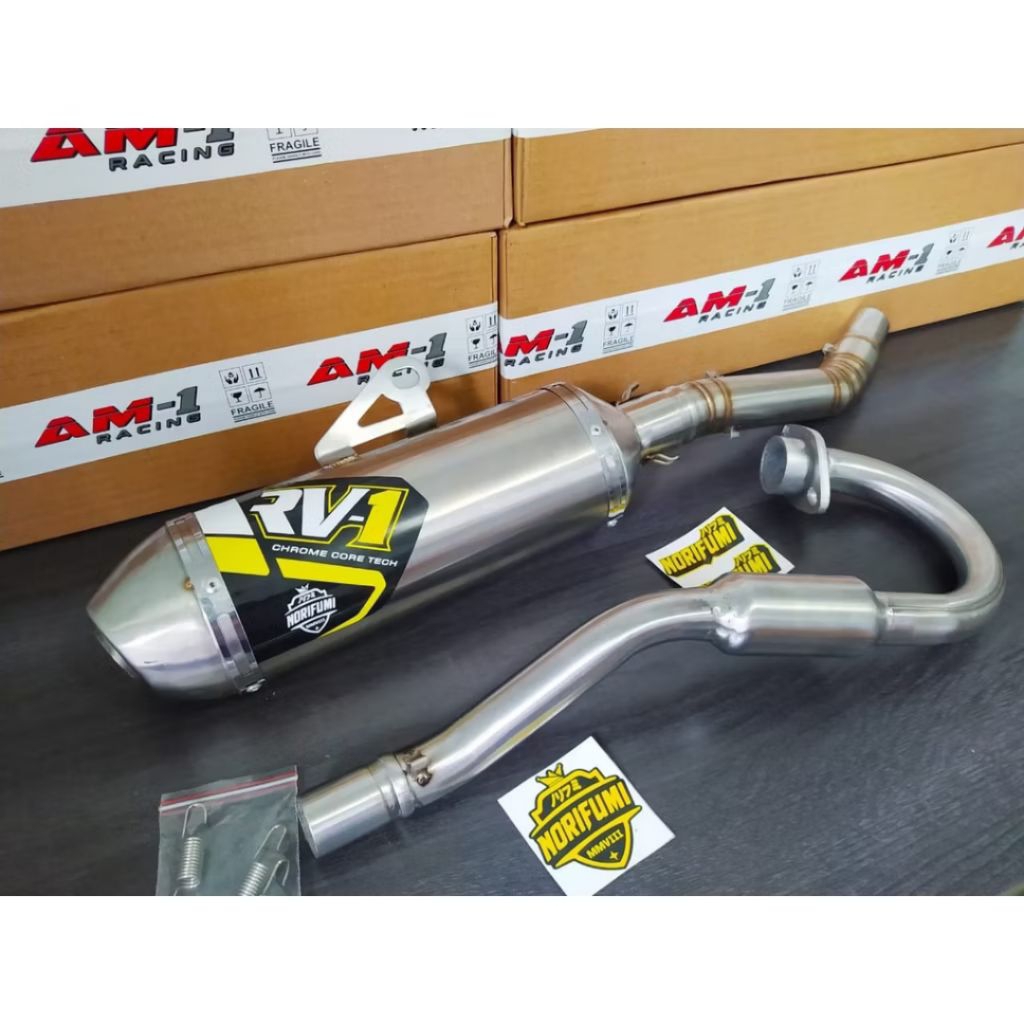 RV-1 ท่อไอเสีย xtz 125 xtz150 xr150 xr 200 klx 150 crf150 klx 140rf ท่อ ksr 110 msx125 ท่อ FMF