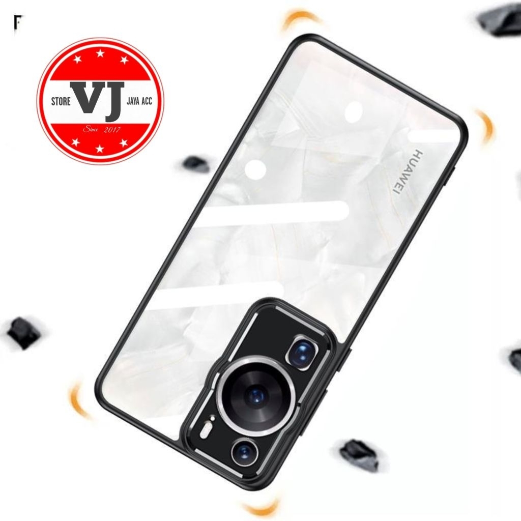 Hardcase Hybrid Huawei P60 / P60 Pro P60pro Case Anti Yellow PC TPU Frame