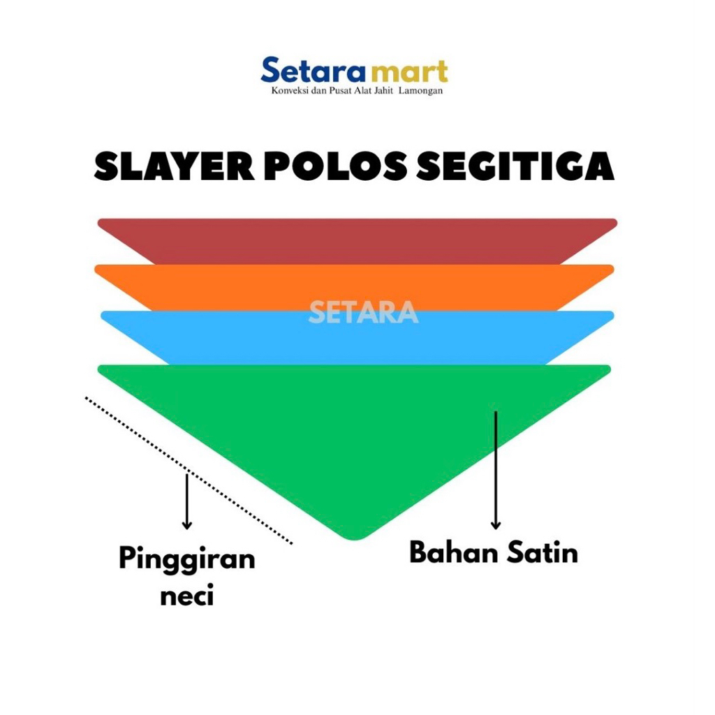 SLAYER หรือ PLAIN TRIANGLE NECK SCARF