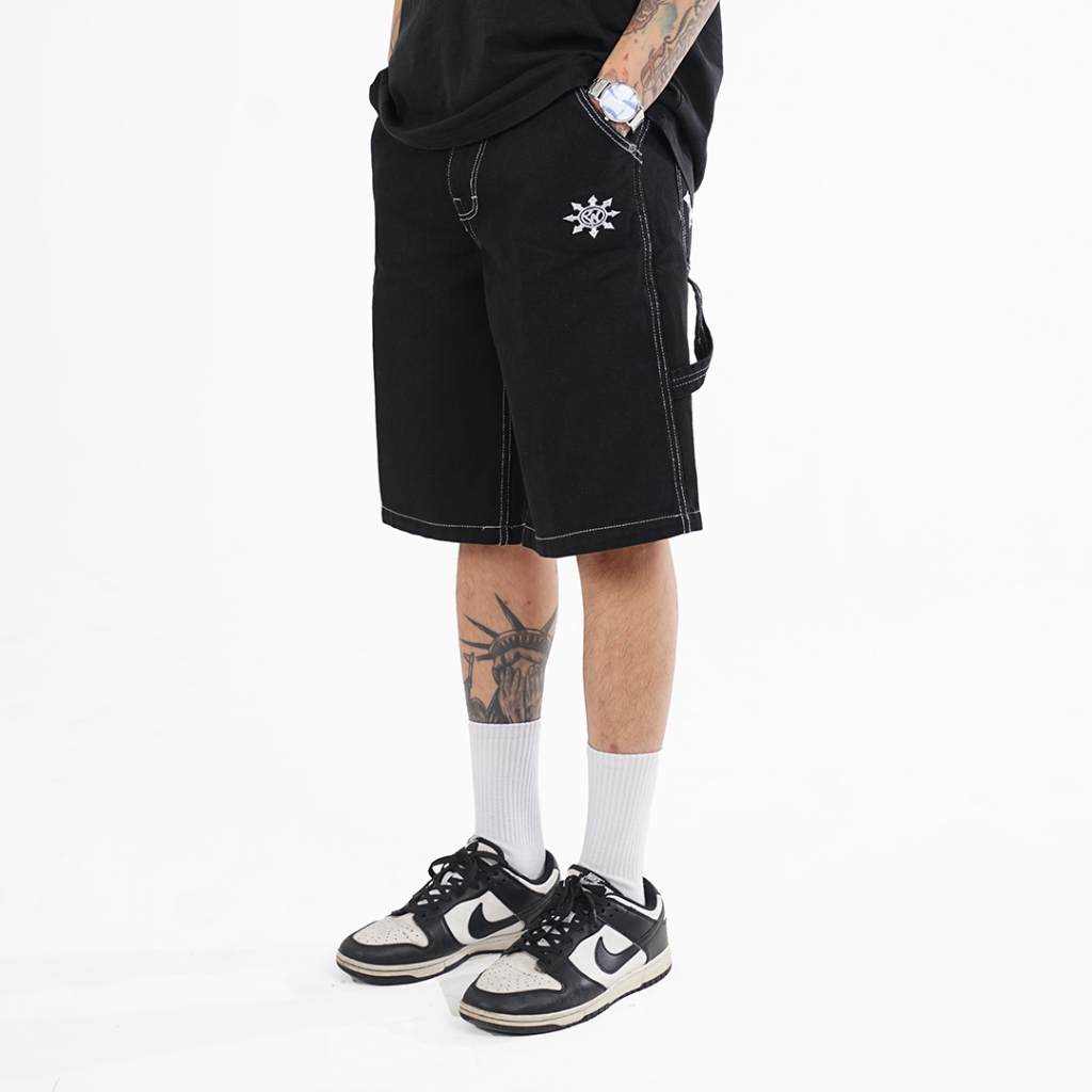 Woodstates - Jorts Pants Carpenter Black Denim Wash