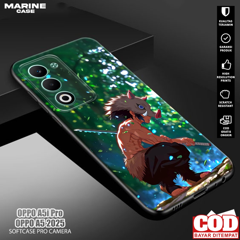 เคส oppo a5i pro / a5 2025 (ani kimetsu) oppo a5i pro / a5 2025 hp - เคส hp - เคส terbaru - softcase