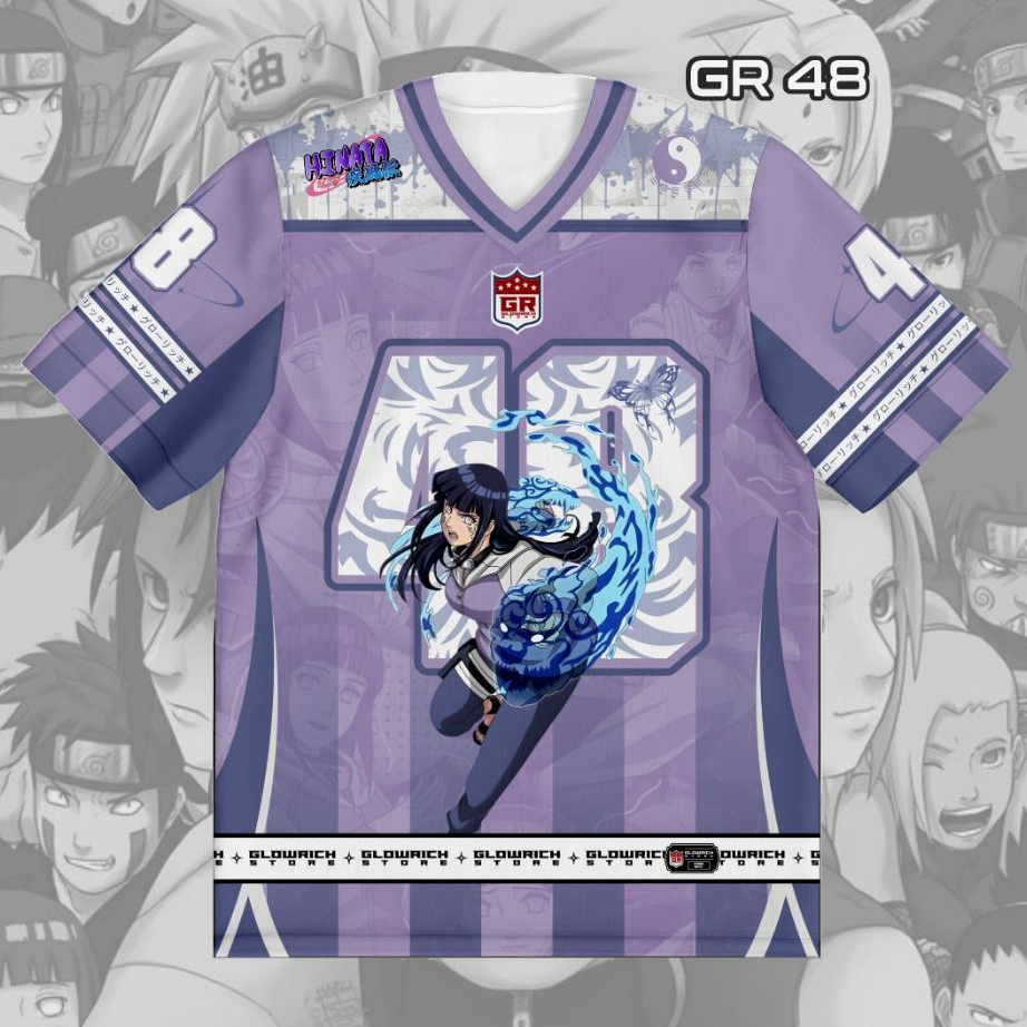 Hinata Hyuga Byakugan Princesss Gentle Naruto Special Edition Oversize Jersey GR-48