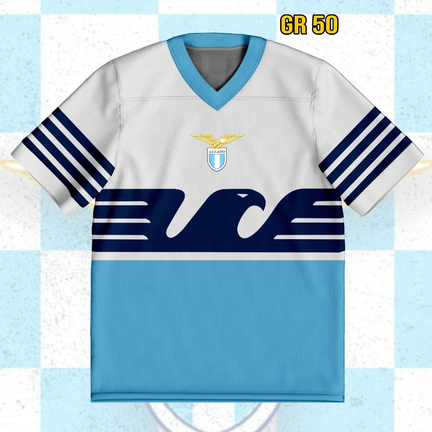 Lazio Oversize Jersey (SS. Lazio) Sky Blue Sportswear รุ่นพิเศษ | เสื้อฟุตบอล GR-50